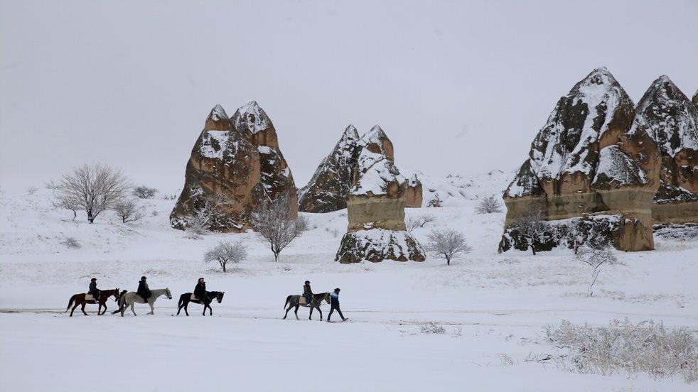 Kapadokya'da Kış